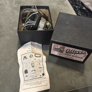 Vintage Art Deco Allover Quality Vibrator Hand Massager Original Box UNTESTED
